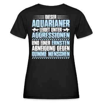 Aquaristik Aquarianer Aquarium Fische Aquarist - Frauen Funktions-T-Shirt - Schwarz - Hinten - AI Model Female 172 light (172cm)
