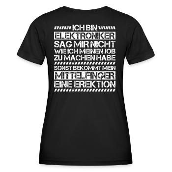 Elektroniker Elektriker Electrician Lineman - Frauen Funktions-T-Shirt - Schwarz - Hinten - AI Model Female 172 light (172cm)
