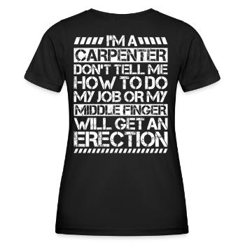 Zimmerer Zimmermann Zimmerei Charpentier Menuiserie - T-shirt sport Femme - noir - Dos - AI Model Female 172 light (172cm)