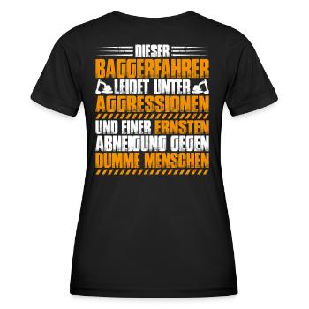 Baggerfahrer Baggerführer Heavy Equipment Operator - Frauen Funktions-T-Shirt - Schwarz - Hinten - AI Model Female 172 light (172cm)