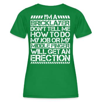Maître Maçonnerie Maçonnerie Maçon Maçon - T-shirt sport Femme - vert - Dos - AI Model Female 172 dark (172cm)
