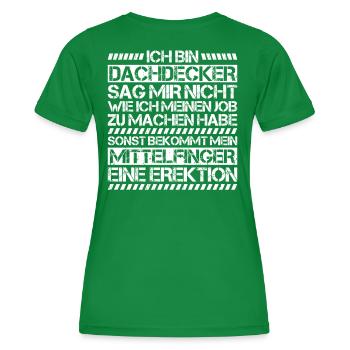 Dachdecker Dachdeckerei Dachdecken Roofer Roofing - Frauen Funktions-T-Shirt - Kelly Green - Hinten - AI Model Female 172 dark (172cm)