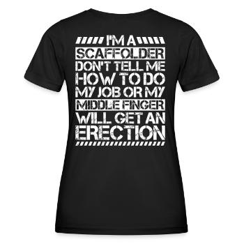 Échafaudage Échafaudage Échafaudage - T-shirt sport Femme - noir - Dos - AI Model Female 172 light (172cm)