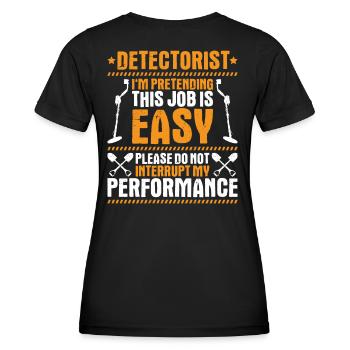 Détecteur Sondler Détecteur de métaux - T-shirt sport Femme - noir - Dos - AI Model Female 172 light (172cm)