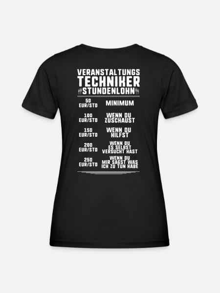 Veranstaltungstechniker Event Technician - Frauen Funktions-T-Shirt - Schwarz
