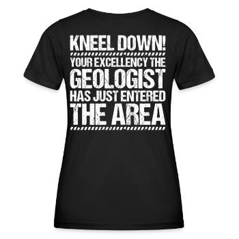 Géologue Géologue Géologue Géologie Géologine - T-shirt sport Femme - noir - Dos - AI Model Female 172 light (172cm)