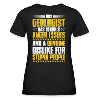 Géologue Géologue Géologue Géologie Géologine - T-shirt sport Femme - noir - Dos - AI Model Female 172 light (172cm)