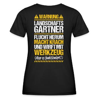 Landschaftsgärtner Gartenbau Landschaftsbau Garten - Frauen Funktions-T-Shirt - Schwarz - Hinten - AI Model Female 172 light (172cm)