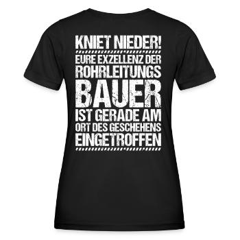 Rohrleitungsbauer Rohrleitungsbau Pipelayer - Frauen Funktions-T-Shirt - Schwarz - Hinten - AI Model Female 172 light (172cm)