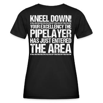 Pipeline Builder Pipeline Construction Pipelayer - Women's Functional T-Shirt - black - Back - AI Model Female 172 light (172cm)