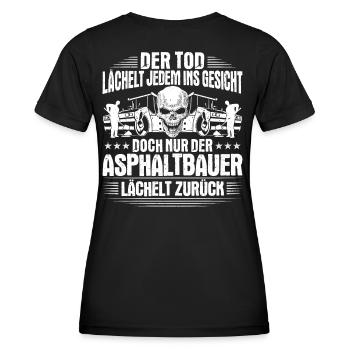 Asphaltbauer Asphaltierer Schwarzstraßenbauer - Frauen Funktions-T-Shirt - Schwarz - Hinten - AI Model Female 172 light (172cm)