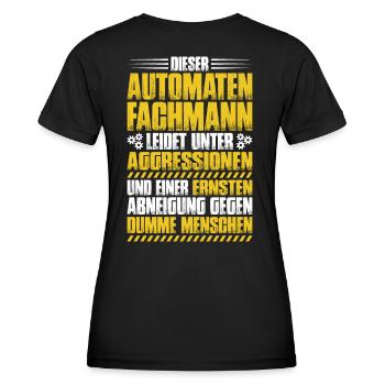 Automatenfachmann Automatenfachfrau Automaten - Frauen Funktions-T-Shirt - Schwarz - Hinten - AI Model Female 172 light (172cm)