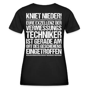 Vermessungstechniker Vermesser Land Surveyor - Frauen Funktions-T-Shirt - Schwarz - Hinten - AI Model Female 172 light (172cm)