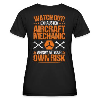Fluggerätmechaniker Mécanicien d’aéronefs - T-shirt sport Femme - noir - Dos - AI Model Female 172 light (172cm)