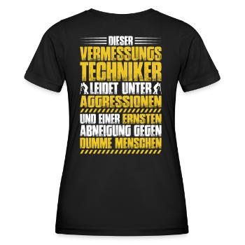 Vermessungstechniker Vermesser Land Surveyor - Frauen Funktions-T-Shirt - Schwarz - Hinten - AI Model Female 172 light (172cm)
