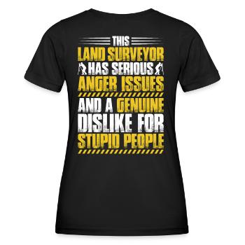 Vermessungstechniker Vermesser Land Surveyor - Women's Functional T-Shirt - black - Back - AI Model Female 172 light (172cm)