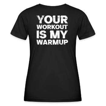 Gym Fitness Workout Warmup Fitnessstudio - Frauen Funktions-T-Shirt - Schwarz - Hinten - AI Model Female 172 light (172cm)