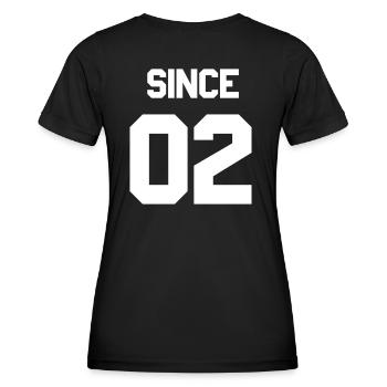 Together since Paarshirt - Frauen Funktions-T-Shirt - Schwarz - Hinten - AI Model Female 172 light (172cm)