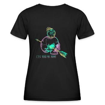 Skull Apple mauve - T-shirt sport Femme - noir - Dos - AI Model Female 172 light (172cm)