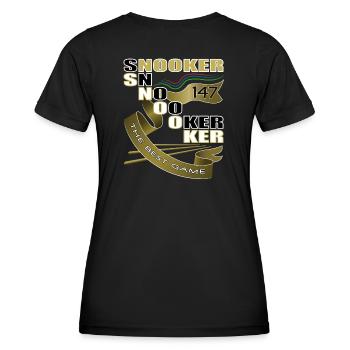 Snooker, Snooker Masters, Billard, Billard Masters - Frauen Funktions-T-Shirt - Schwarz - Hinten - AI Model Female 172 light (172cm)