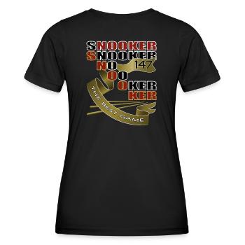 Snooker, Snooker Masters, Billard, Billard Masters - Frauen Funktions-T-Shirt - Schwarz - Hinten - AI Model Female 172 light (172cm)
