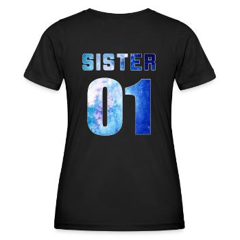 sister 01 sister 02 sister 03 Galaxy style - Frauen Funktions-T-Shirt - Schwarz - Hinten - AI Model Female 172 light (172cm)