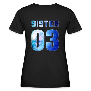 sister 01 sister 02 sister 03 Galaxy style - Frauen Funktions-T-Shirt - Schwarz - Hinten - AI Model Female 172 light (172cm)