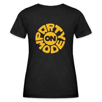 Party Fashion On Big Font Fun Celebration Festival - Women's Functional T-Shirt - black - Back - AI Model Female 172 light (172cm)