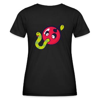 Deadly cherry - Frauen Funktions-T-Shirt - Schwarz - Hinten - AI Model Female 172 light (172cm)