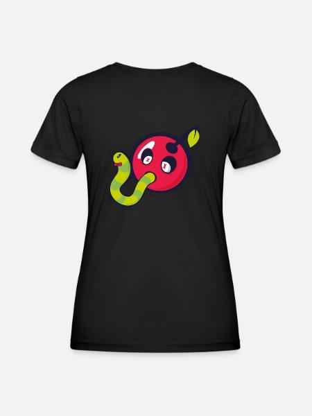 Deadly cherry - Frauen Funktions-T-Shirt - Schwarz