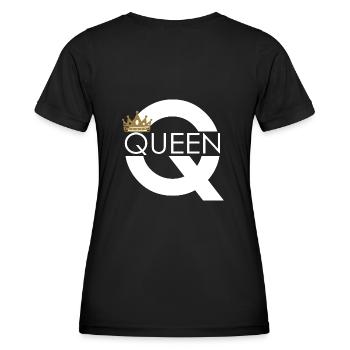 Queen King Queen Couple Outfit - Women's Functional T-Shirt - black - Back - AI Model Female 172 light (172cm)