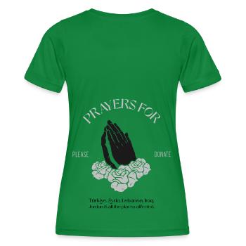 Prayer for - Frauen Funktions-T-Shirt - Kelly Green - Hinten - AI Model Female 172 dark (172cm)