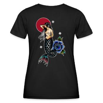 Sirène - T-shirt sport Femme - noir - Dos - AI Model Female 172 light (172cm)