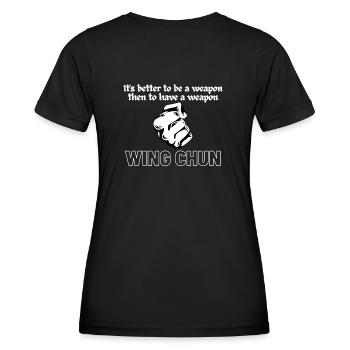Wing Chun weapon shirt - Women's Functional T-Shirt - black - Back - AI Model Female 172 light (172cm)