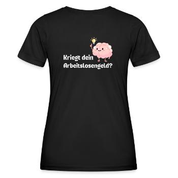 Unemployment benefit recipient brain - Women's Functional T-Shirt - black - Back - AI Model Female 172 light (172cm)