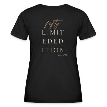 50. Geburtstag limited edition since 1975 Geschenk - Frauen Funktions-T-Shirt - Schwarz - Hinten - AI Model Female 172 light (172cm)