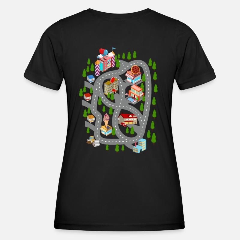 Car Play Mat Dad Day Gift - Women's Functional T-Shirt - black
