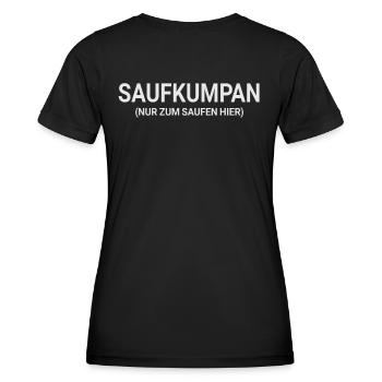 JGA Junggesellenabschied - Er heiratet Saufkumpan - Frauen Funktions-T-Shirt - Schwarz - Hinten - AI Model Female 172 light (172cm)