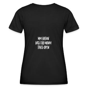 My brain has too many tabs open - Women's Functional T-Shirt - black - Back - AI Model Female 172 light (172cm)