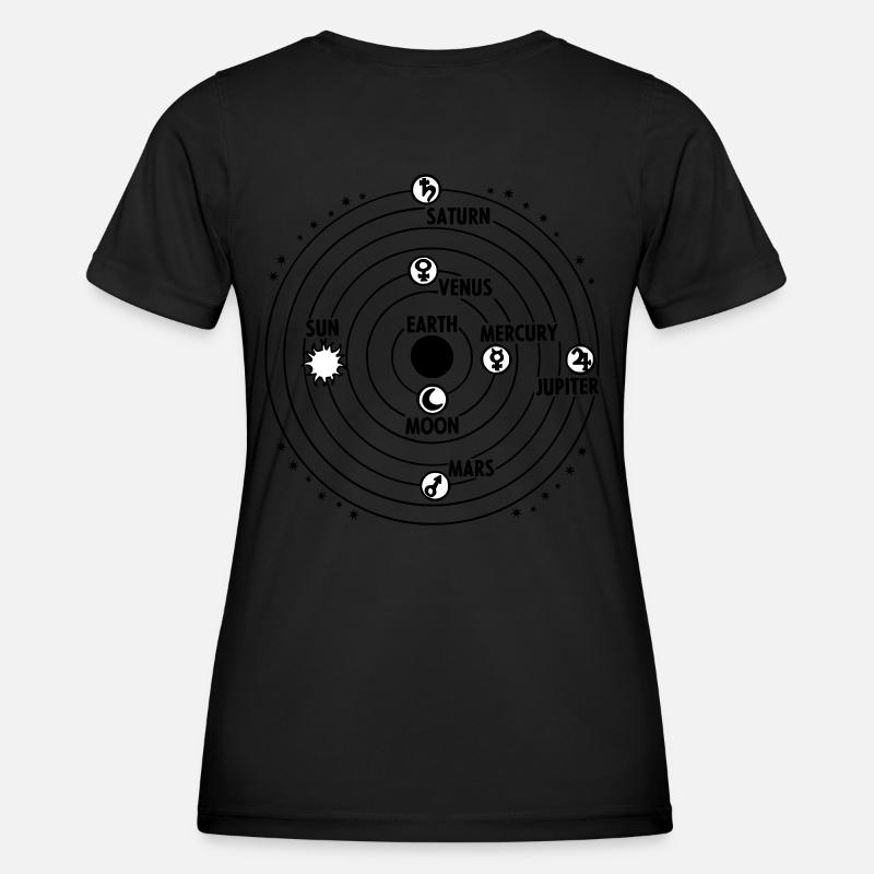 solar system - Women's Functional T-Shirt - black