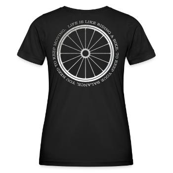 Gravel, Mountain Bike, Passion, Cycling - Women's Functional T-Shirt - black - Back - AI Model Female 172 light (172cm)