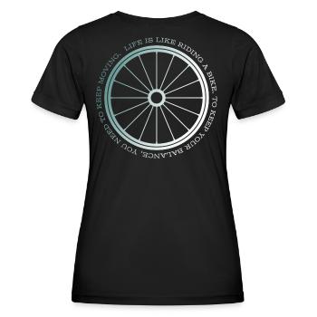 Gravel, Mountain Bike, Passion, Cycling - Women's Functional T-Shirt - black - Back - AI Model Female 172 light (172cm)