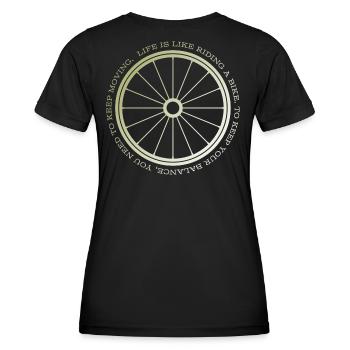 Gravel, Mountain Bike, Passion, Cycling - Women's Functional T-Shirt - black - Back - AI Model Female 172 light (172cm)