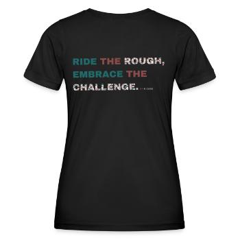 Gravel, Mountain Bike, Passion, Cycling - Women's Functional T-Shirt - black - Back - AI Model Female 172 light (172cm)