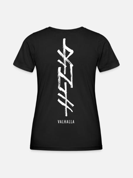Valhalla Runes Norse Symbol Viking Characters - Women's Functional T-Shirt - black