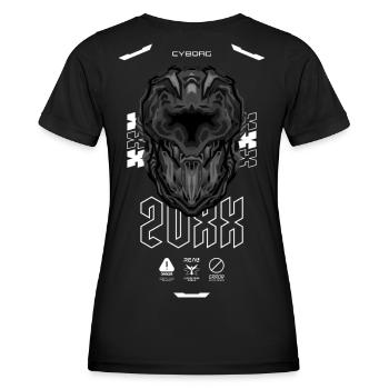 Cyborg 20XX - Women's Functional T-Shirt - black - Back - AI Model Female 172 light (172cm)
