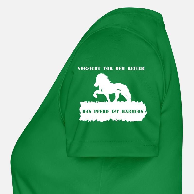 Spruch 1 mit Pferd 1 weiß Frauen Funktions-T-Shirt