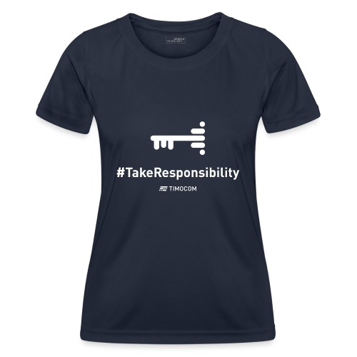 TakeResponsibility white - Funkcjonalna koszulka damska