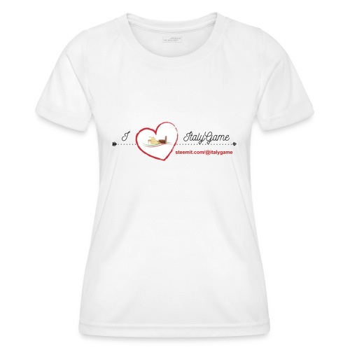 iloveitalygame - Maglietta sportiva per donna