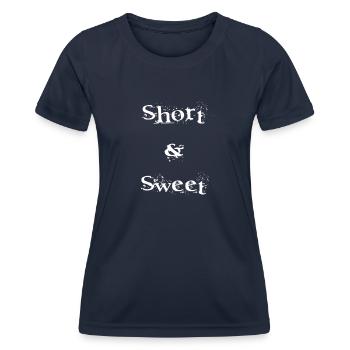 Short and Sweet - Frauen Funktions-T-Shirt - Navy - Vorne - AI Model Female 172 light (172cm)